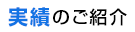 実績のご紹介 